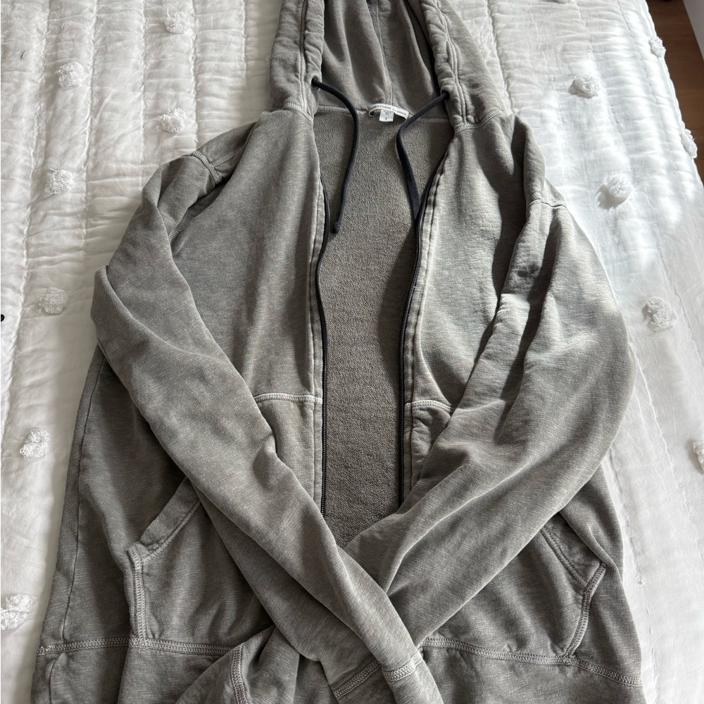 Olive Zip-Up Hoodie